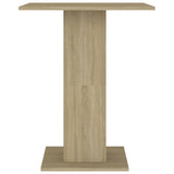 Tavolo da Bistrot Rovere Sonoma 60x60x75 cm Legno Multistrato