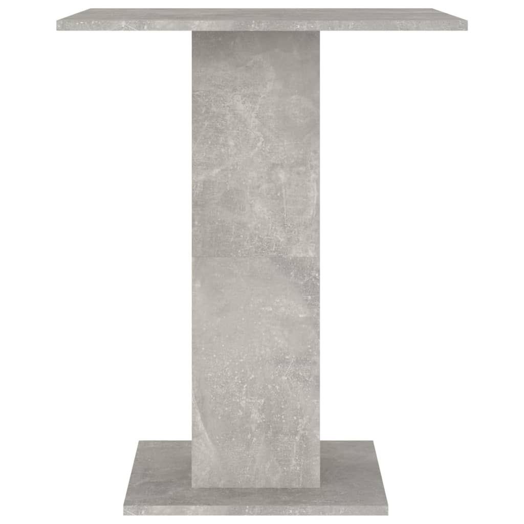 Tavolo da Bistrot Grigio Cemento 60x60x75 cm Legno Multistrato