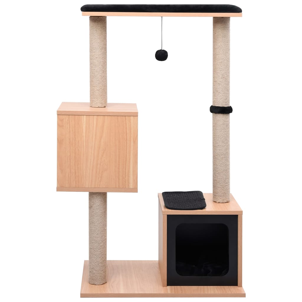 Albero per Gatti con Tappeto Tiragraffi in Sisal 104 cm