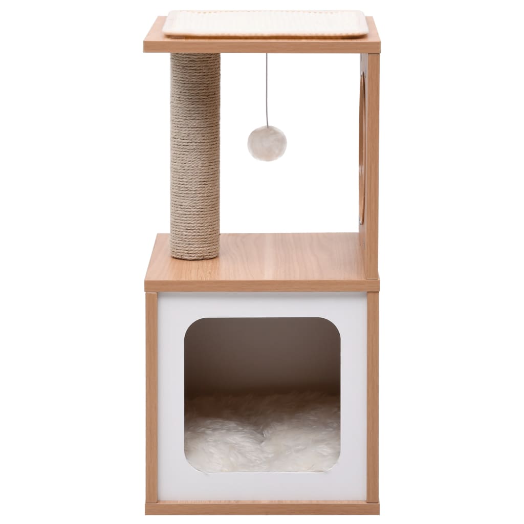 Albero per Gatti con Tappeto Tiragraffi in Sisal 60 cm