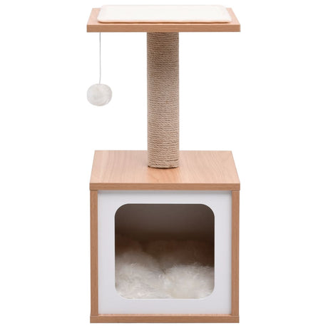 Albero per Gatti con Tappeto Tiragraffi in Sisal 62 cm