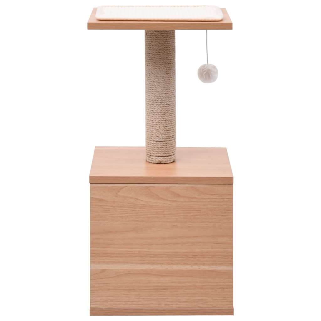 Albero per Gatti con Tappeto Tiragraffi in Sisal 62 cm