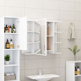 Armadio da Bagno Bianco 80x20,5x64 cm in Legno Multistrato