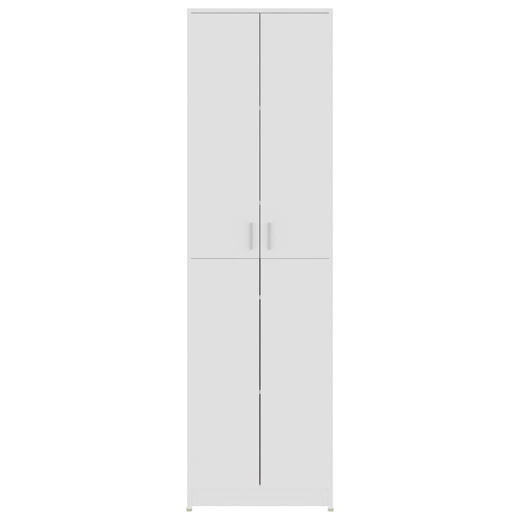 Armadio per Ingresso Bianco 55x25x189 cm in Legno Multistrato