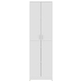 Armadio per Ingresso Bianco 55x25x189 cm in Legno Multistrato