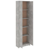 Armadio Corridoio Grigio Cemento 55x25x189 cm Legno Multistrato