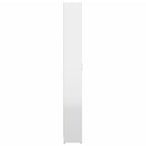Armadio Corridoio Bianco Lucido 55x25x189 cm Legno Multistrato