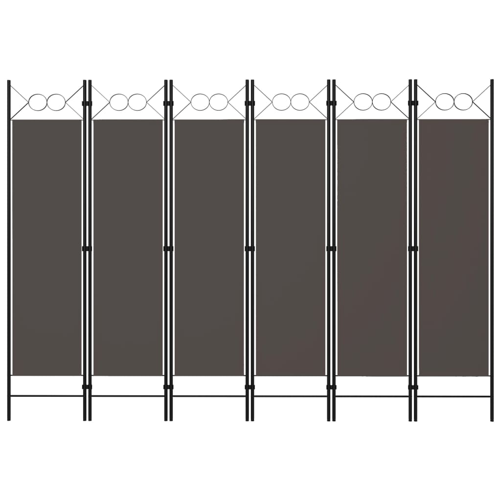 Paravento a 6 Pannelli Antracite 240x180 cm