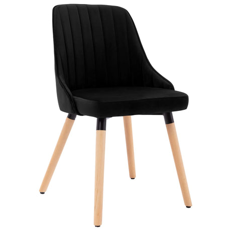 323058 vidaXL Dining Chairs 2 pcs Black Velvet