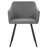 323093 vidaXL Dining Chairs 2 pcs Light Grey Fabric