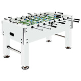 Tavolo Calcio Balilla in Acciaio 60 kg 140x74,5x87,5 cm Bianco