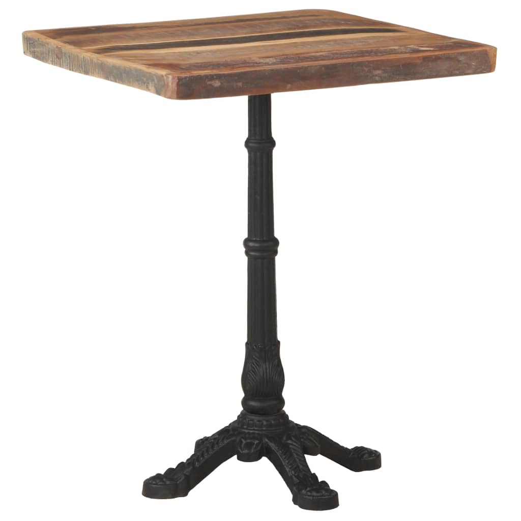 Tavolo da Bistrot 60x60x76 cm in Legno Massello di Recupero