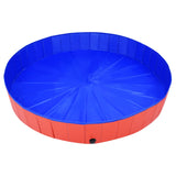 Red Folding Dog Pool 200x30 cm in PVC