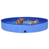 Blauer faltbarer Hundepool 300x40 cm aus PVC