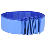 Piscina per Cani Pieghevole Blu 300x40 cm in PVC