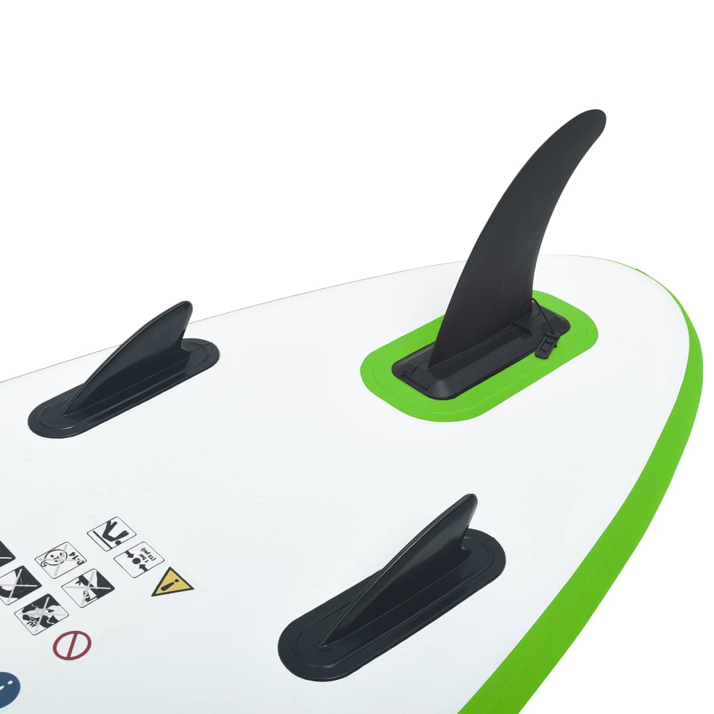 Set Tavola Gonfiabile da SUP Verde e Bianco