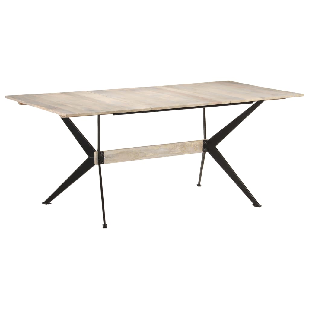 Tavolo da Pranzo 180x90x76 cm in Legno Massello di Mango