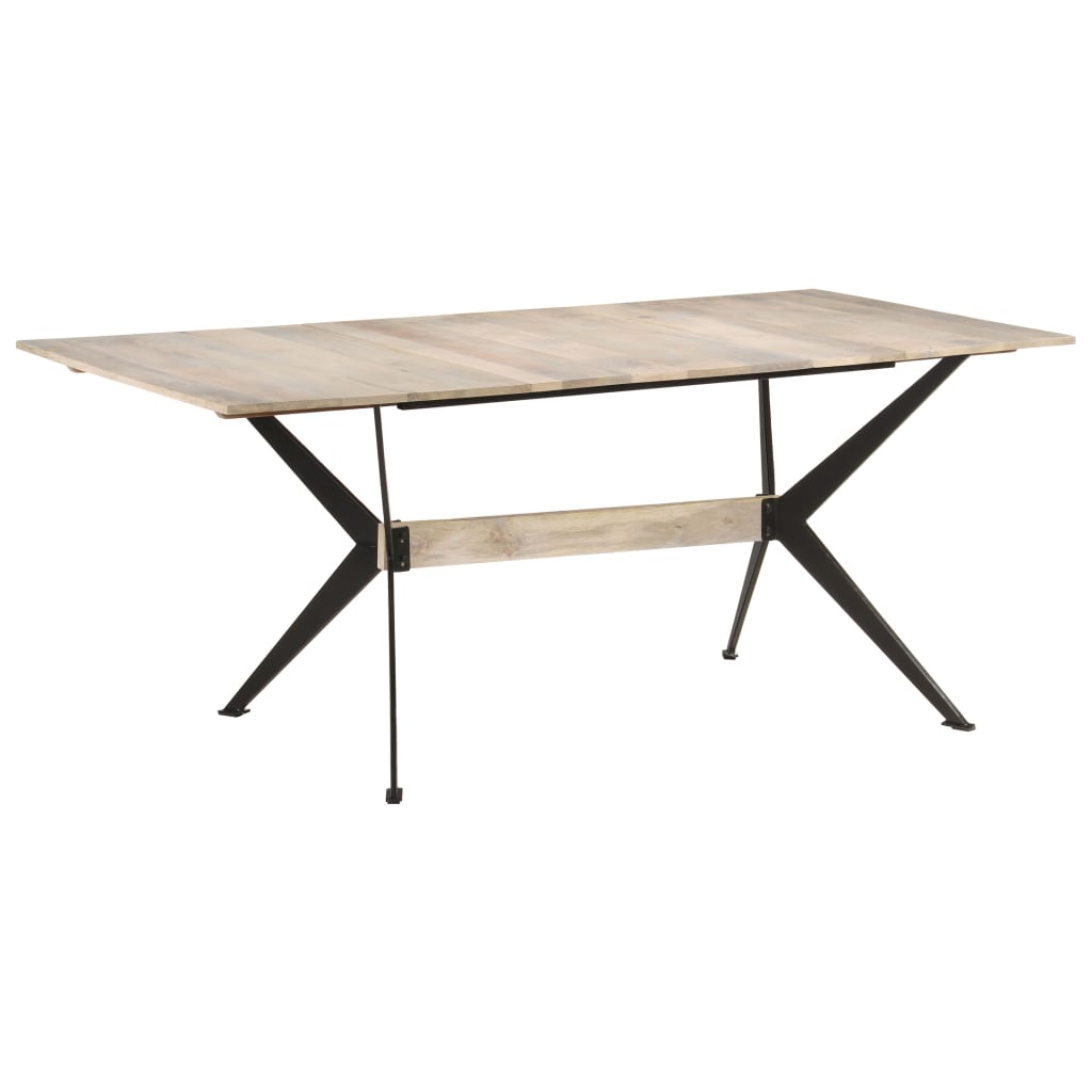 Tavolo da Pranzo 180x90x76 cm in Legno Massello di Mango