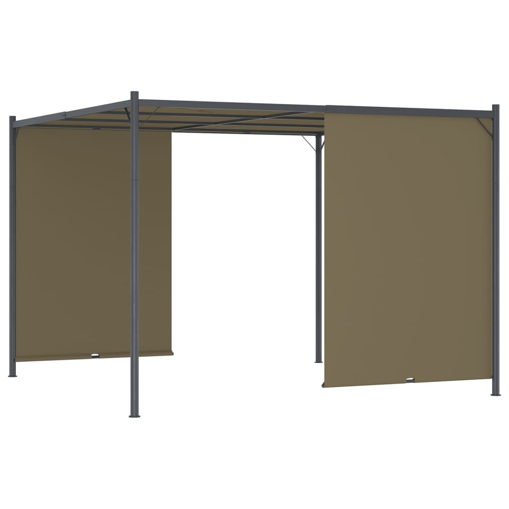 Gazebo da Giardino con Tetto Retrattile 3x3 m Talpa 180 g/m²