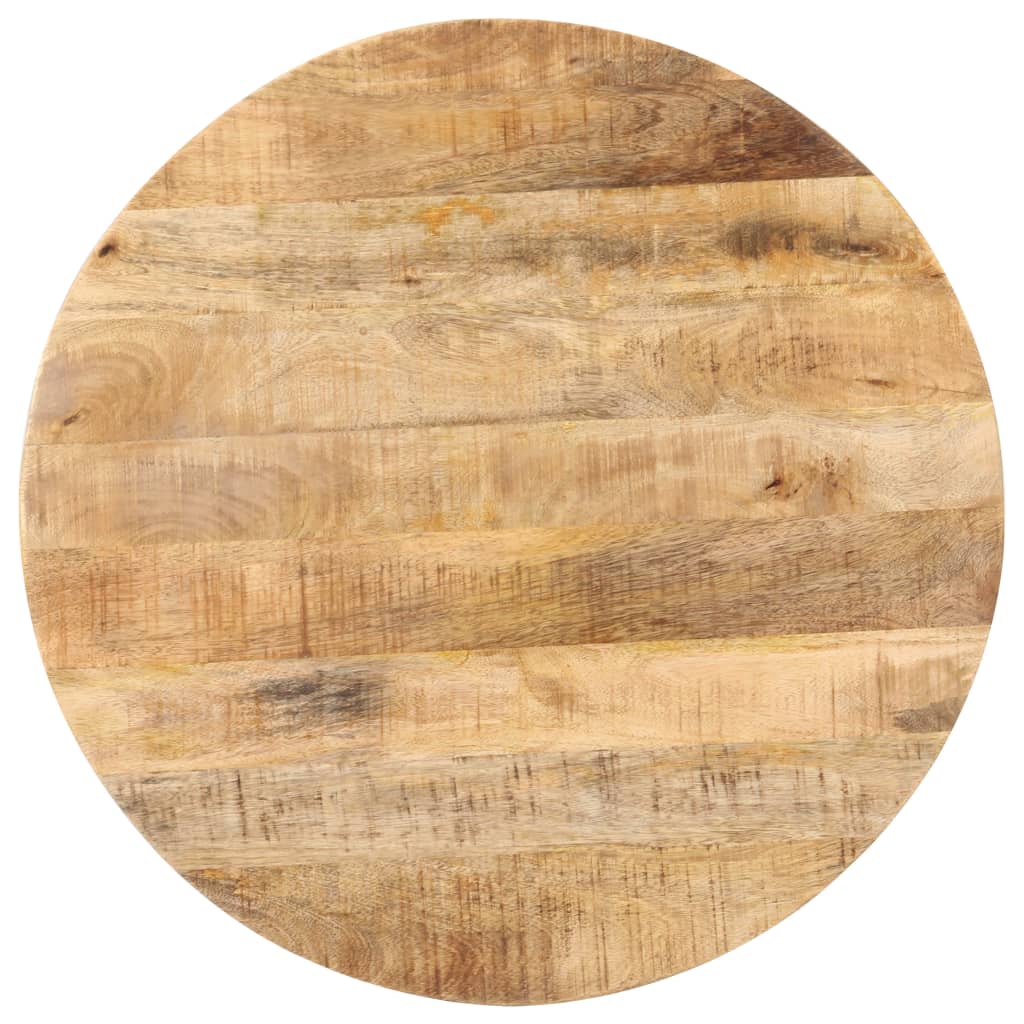 Tavolino da Bistrot Rotondo Ø70x75 cm in Legno di Mango Grezzo