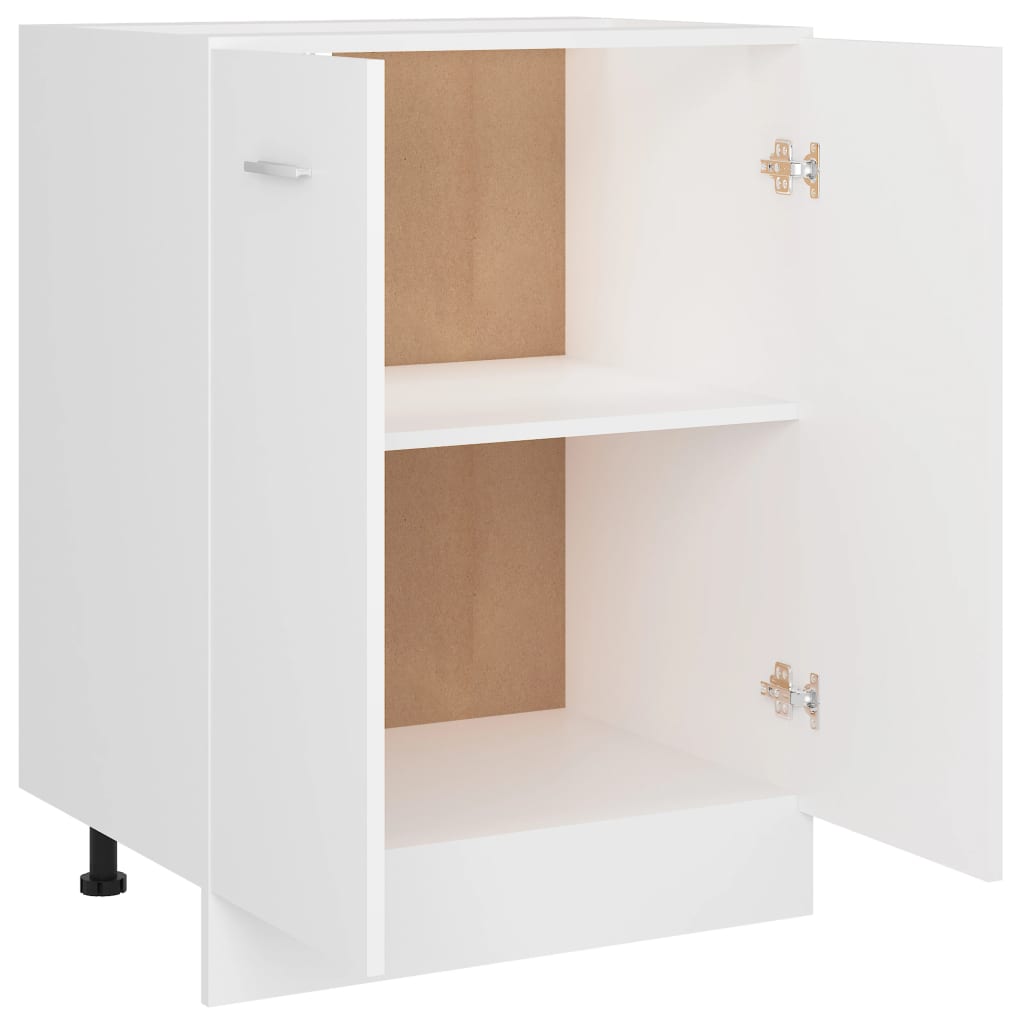 Armadio Inferiore Bianco 60x46x81,5 cm in Legno Multistrato