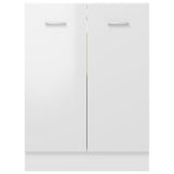 Armadio Inferiore Bianco Lucido 60x46x81,5 cm Legno Multistrato