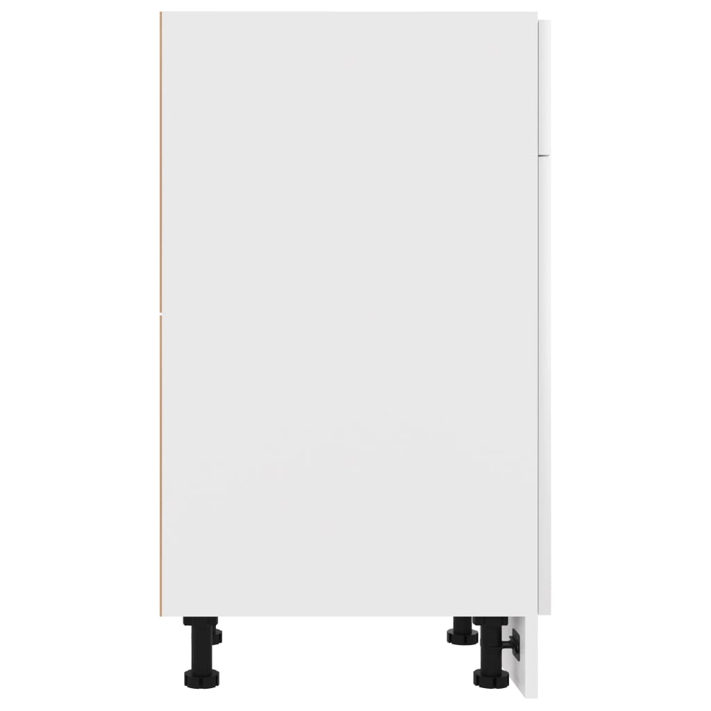 Armadio con Cassetto Bianco 30x46x81,5 cm in Legno Multistrato