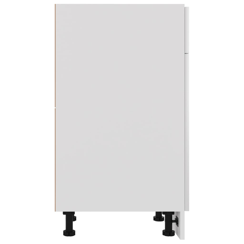 Armadio Inferiore Cassetto Bianco Lucido 30x46x81,5 Multistrato