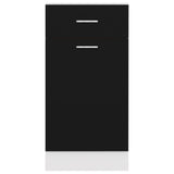 Armadio Inferiore Cassetto Nero 40x46x81,5cm Legno Multistrato