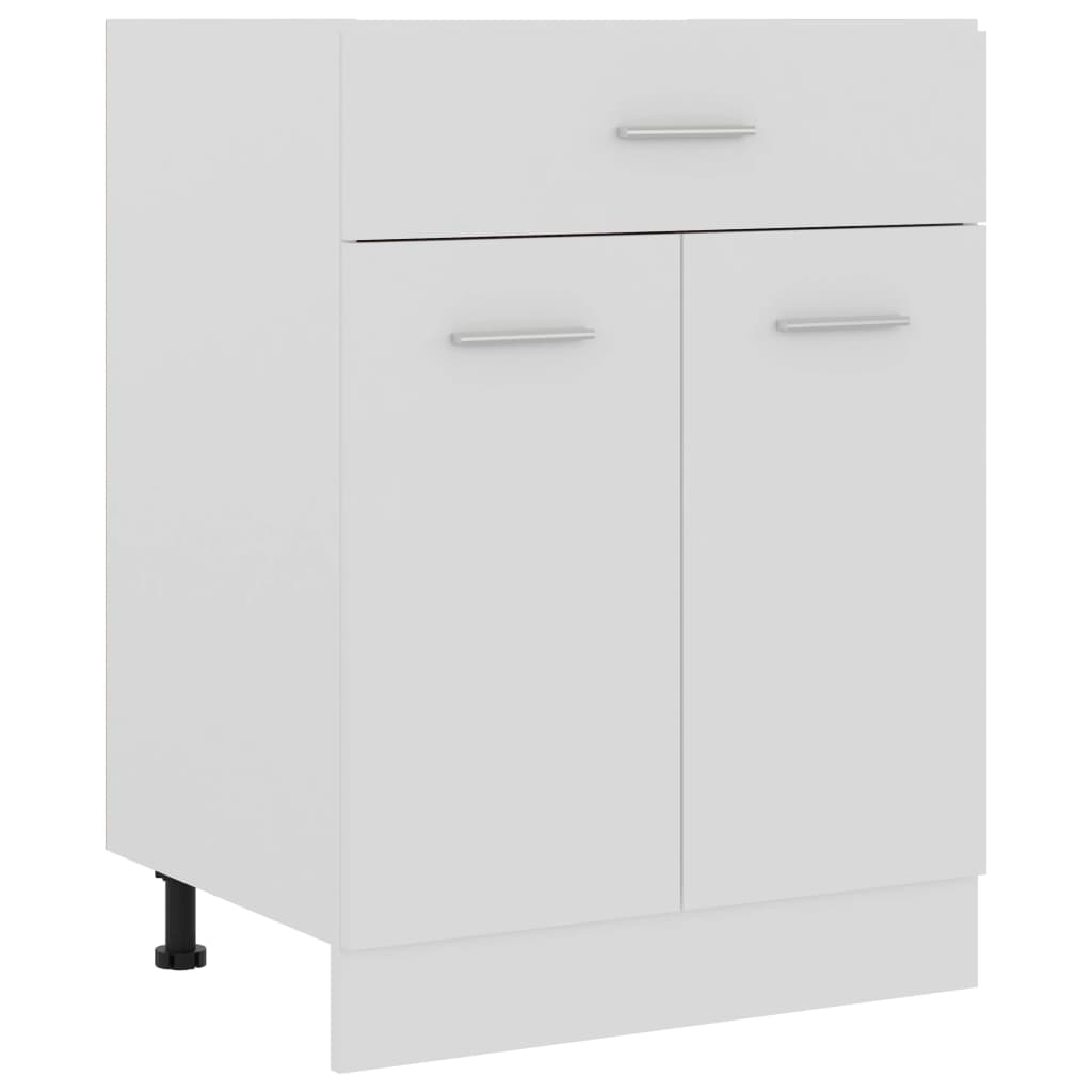 Armadio Inferiore con Cassetto Bianco 60x46x81,5 cm Multistrato