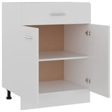 Armadio Inferiore con Cassetto Bianco 60x46x81,5 cm Multistrato