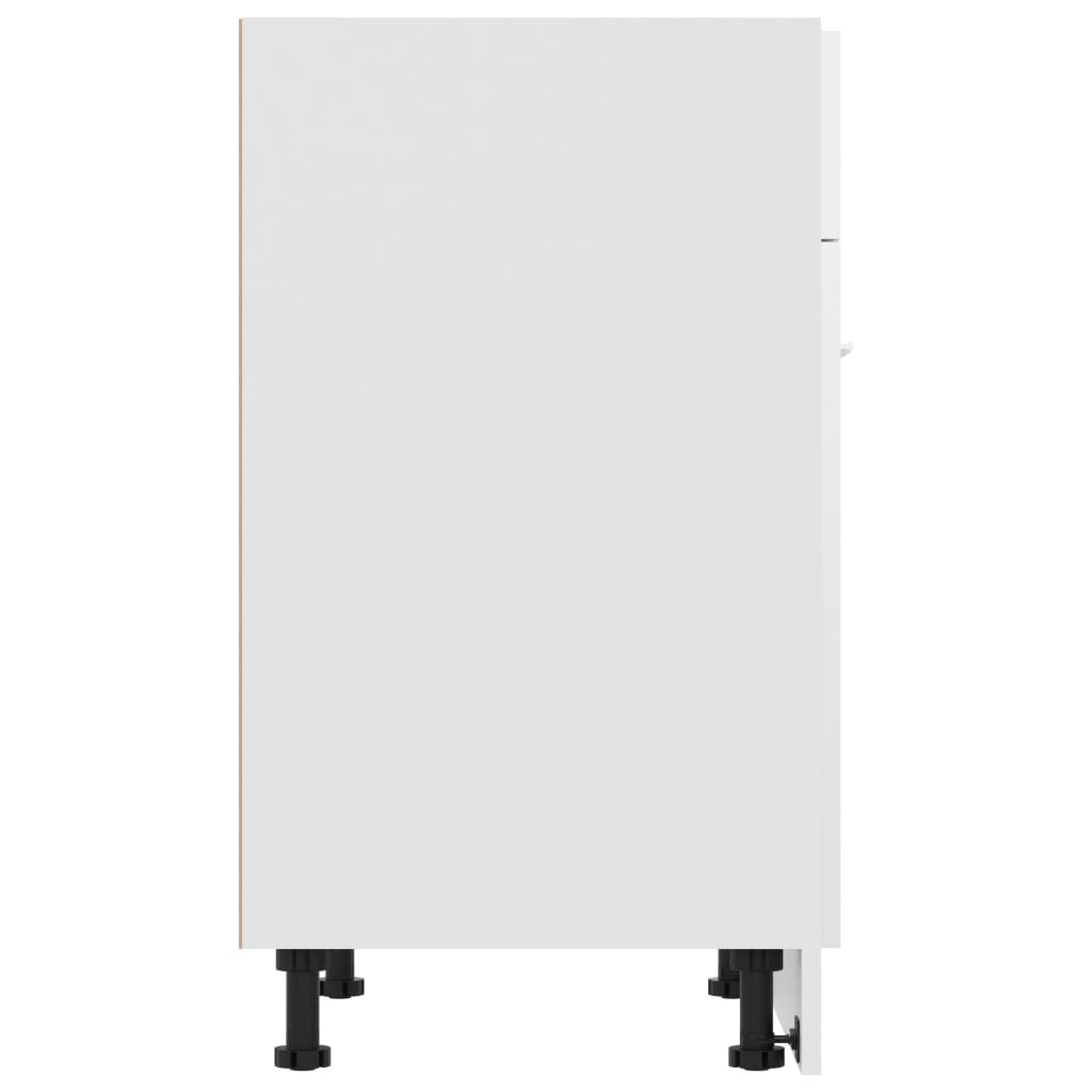 Armadio Inferiore Cassetto Bianco Lucido 60x46x81,5 Multistrato