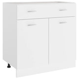 Mobile Inferiore Cassetto Bianco 80x46x81,5cm Legno Multistrato