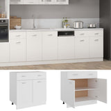 Mobile Inferiore Cassetto Bianco 80x46x81,5cm Legno Multistrato