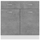 Armadio Inferiore Cassetto Grigio Cemento 80x46x81,5Multistrato