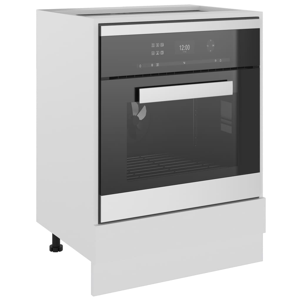 Armadio per Forno Bianco 60x46x81,5 cm in Legno Multistrato