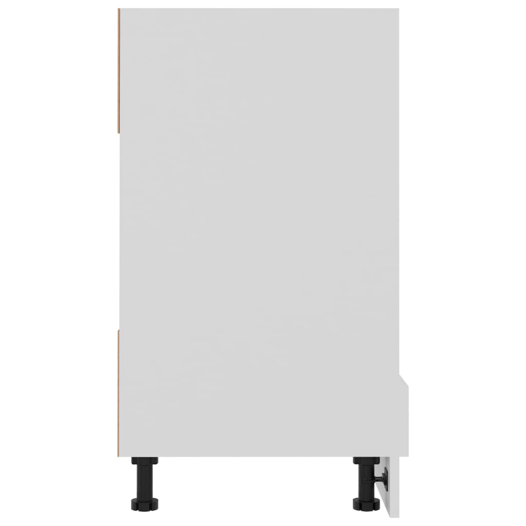 Armadio per Forno Bianco 60x46x81,5 cm in Legno Multistrato