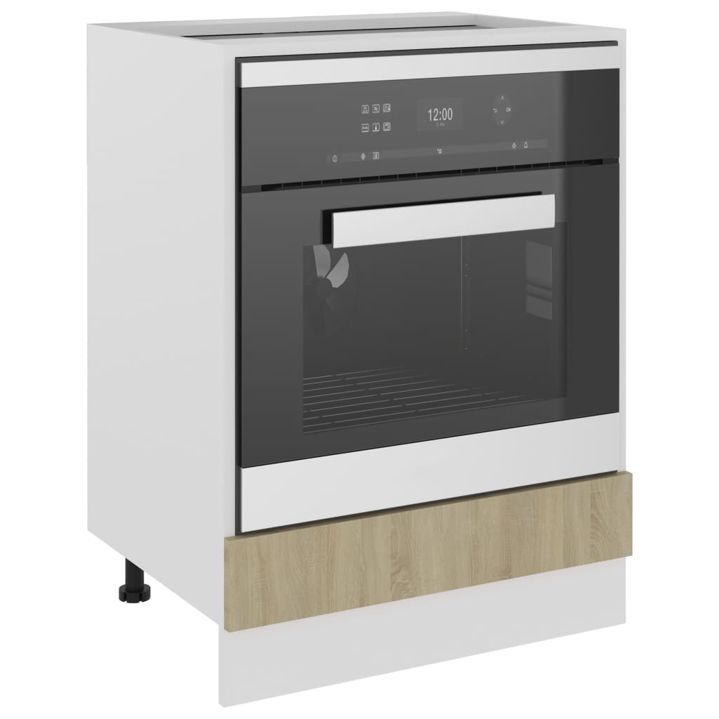 Mobile per Forno Rovere Sonoma 60x46x81,5 cm Legno Multistrato