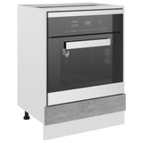 Mobile per Forno Grigio Cemento 60x46x81,5 cm Legno Multistrato