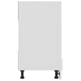 Mobile per Forno Bianco Lucido 60x46x81,5 cm Legno Multistrato