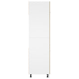 Mobile per Frigo Rovere Sonoma 60x57x207 cm Legno Multistrato