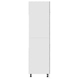 Mobile per Frigo Grigio Cemento 60x57x207 cm Legno Multistrato