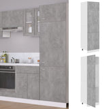 Mobile per Frigo Grigio Cemento 60x57x207 cm Legno Multistrato