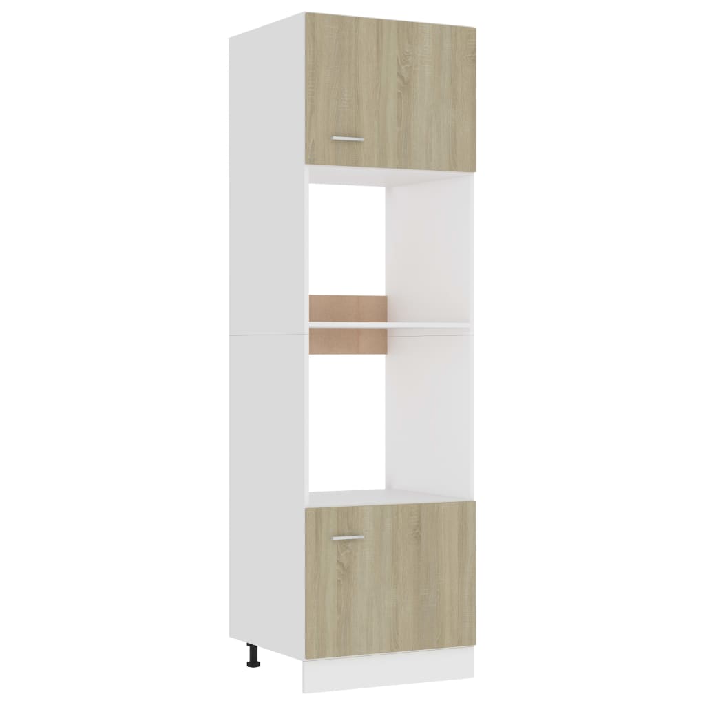 Mobile per Microonde Rovere Sonoma 60x57x207 cm Multistrato