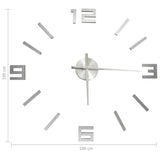 Orologio da Parete 3D Design Moderno Argento 100 cm XXL