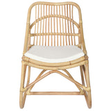 Sedia in Rattan e Lino