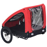 Red and Black Pet Bike Trailer