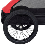 Red and Black Pet Bike Trailer