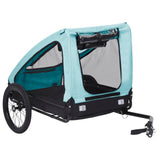 Blue and Black Pet Bike Trailer