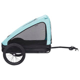 Blue and Black Pet Bike Trailer